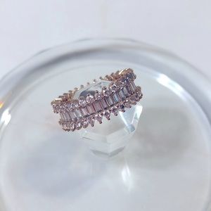 Cubic zirconia eternity ring